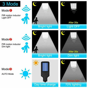 LED Solar Motion Sensor Light Bright Garden Outdoor Street Wall Electronic Worldwide