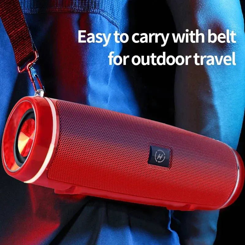 Bluetooth 5.1 Speaker Wireless Waterproof Outdoor Stereo LOUD Bass USB/TF Strap Electronic Worldwide