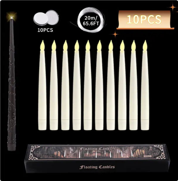 20LED Floating Candles With Candle Sticks Electronic Worldwide