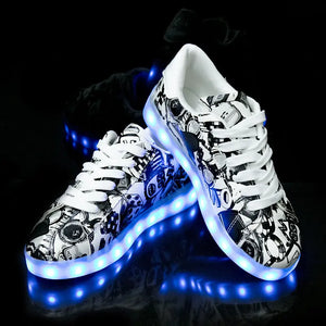 Men and women light shoes couple fluorescent shoes Electronic Worldwide