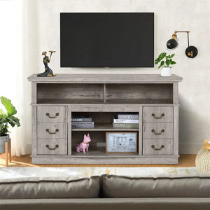 Well-designed TV Cabinet Vintage Home Living Room Wood TV Stand For TVs Modern Entertainment Center Farmhouse TV Storage Cabinet Electronic Worldwide