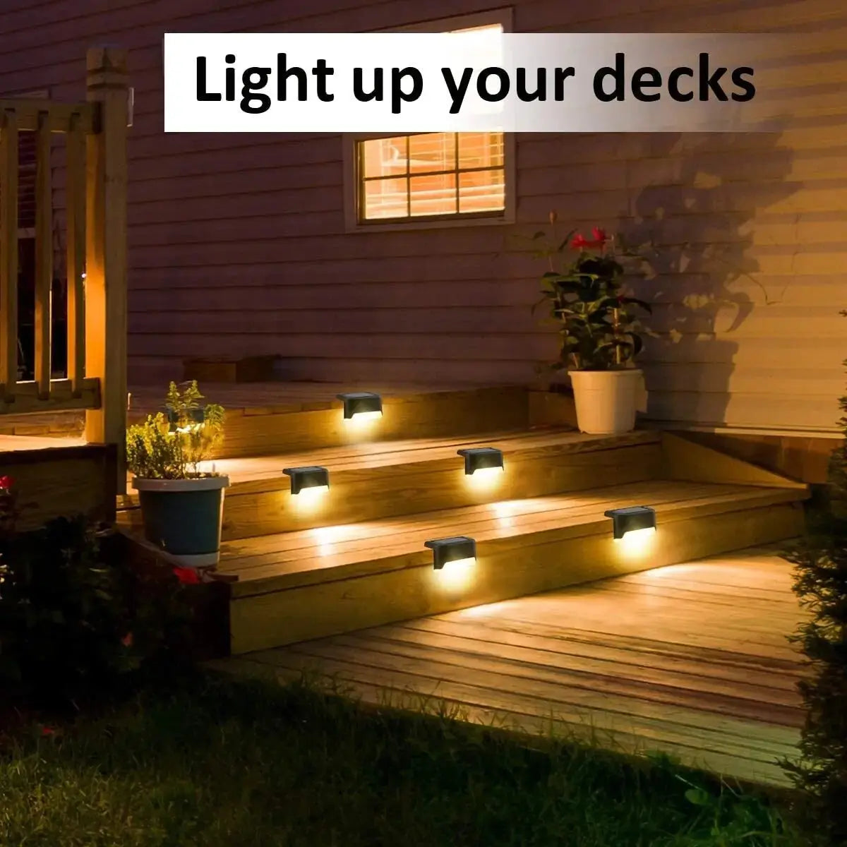 Solar Deck Lights Outdoor Waterproof Electronic Worldwide