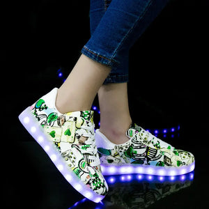 Men and women light shoes couple fluorescent shoes Electronic Worldwide