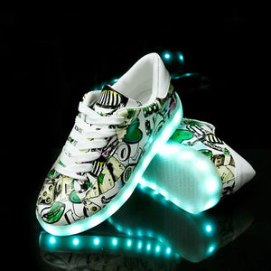 Men and women light shoes couple fluorescent shoes Electronic Worldwide