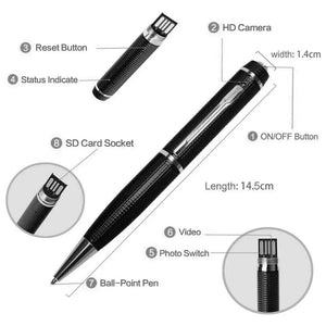 Hidden Cam Pocket Pen Camera 1080P HD Electronic Worldwide