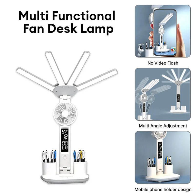 3in1 Multifunction Table Lamp LED Four-headed Folding