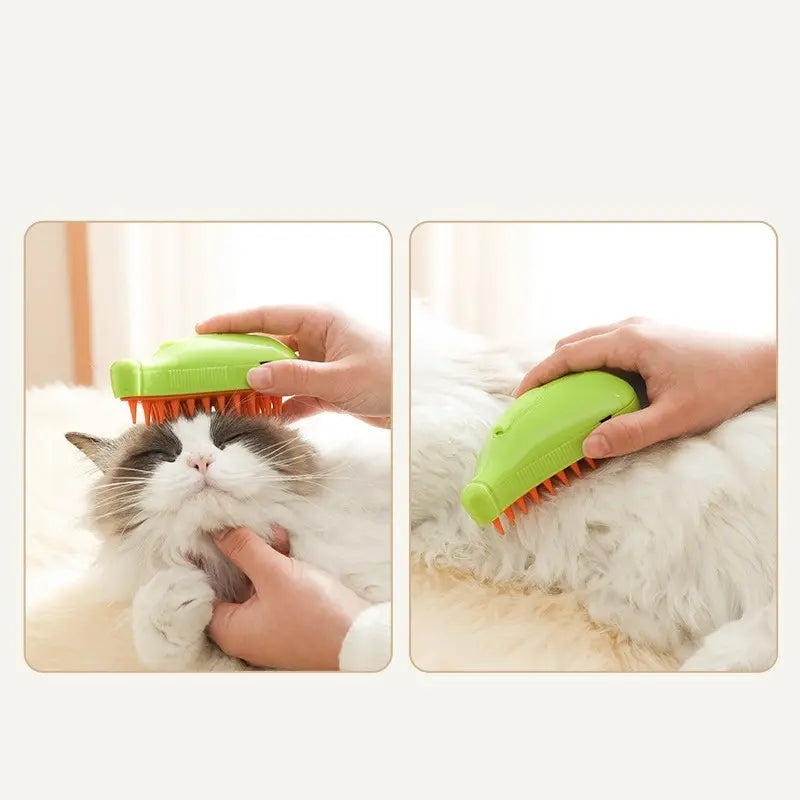 3 In 1 Pet Steam Brush Cat Dog Cleaning - Electronic Worldwide