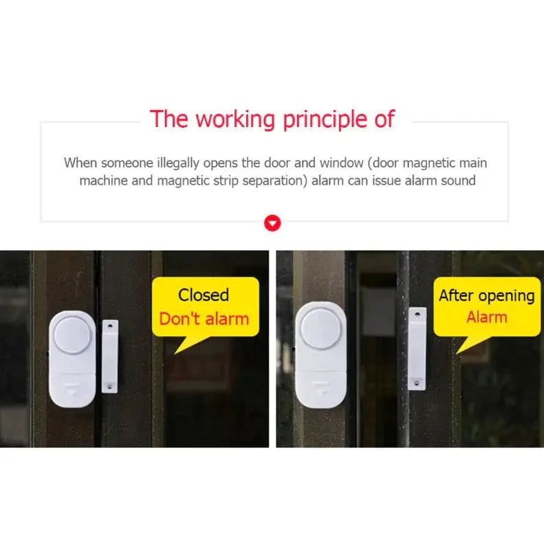 Door Burglar Security ALARM System Magnetic Sensor Electronic Worldwide