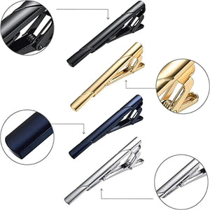 4PCS Mens Stainless Steel Tie Clip Electronic Worldwide