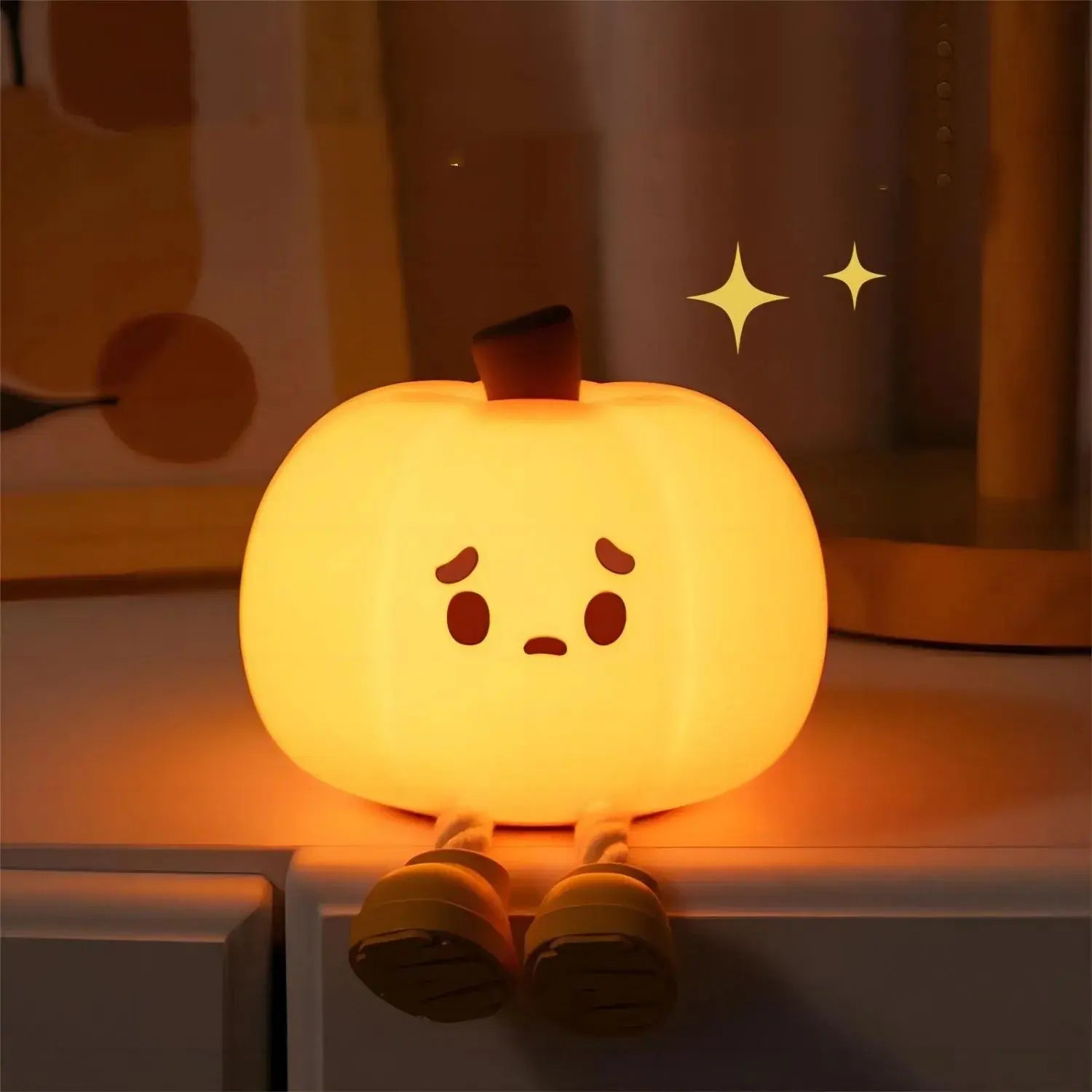 Home Decor Halloween Pumpkin Night Light Cute Soft Silicone Lamp Touch  Dimmable Rechargeable Bedside Decor Light Kids Gifts Halloween Decorations - Electronic Worldwide