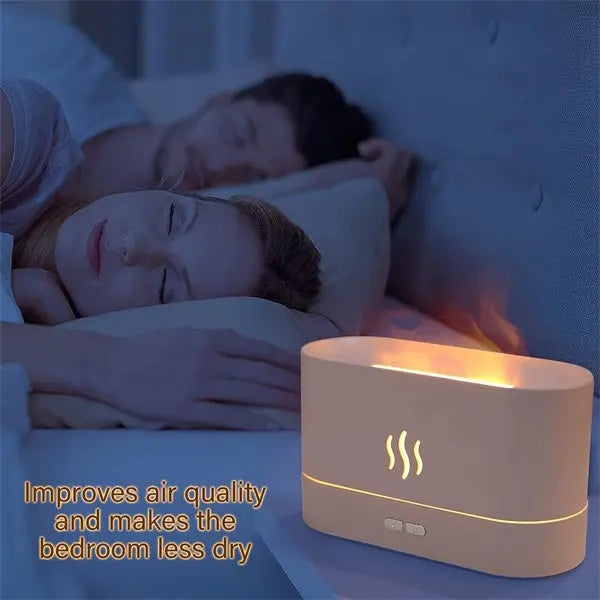 Flame Air Diffuser Humidifier for Room Home Office Electronic Worldwide