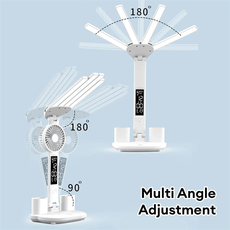 3in1 Multifunction Table Lamp LED Four-headed Folding