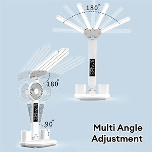 3in1 Multifunction Table Lamp LED Four-headed Folding