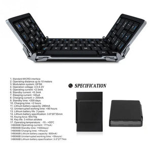 Intelligent Pocket Folding KeyboardTravel Edition Electronic Worldwide