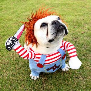 Halloween Pet Costume Pet Dog Funny Clothes Adjustable Dog Cosplay Costume Scary Costume Party Gatherings - Electronic Worldwide