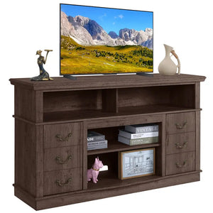 Well-designed TV Cabinet Vintage Home Living Room Wood TV Stand For TVs Modern Entertainment Center Farmhouse TV Storage Cabinet Electronic Worldwide