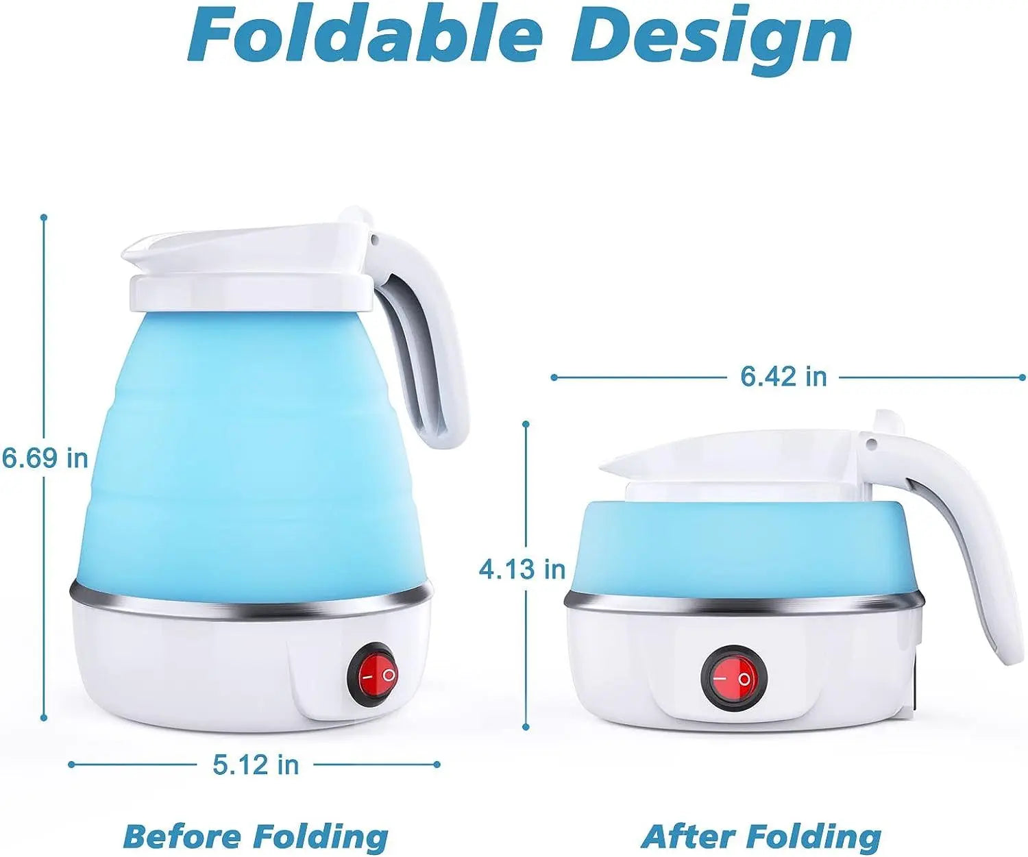 Foldable Mini Electric Kettle for Camping,Travel Kettle Electronic Worldwide