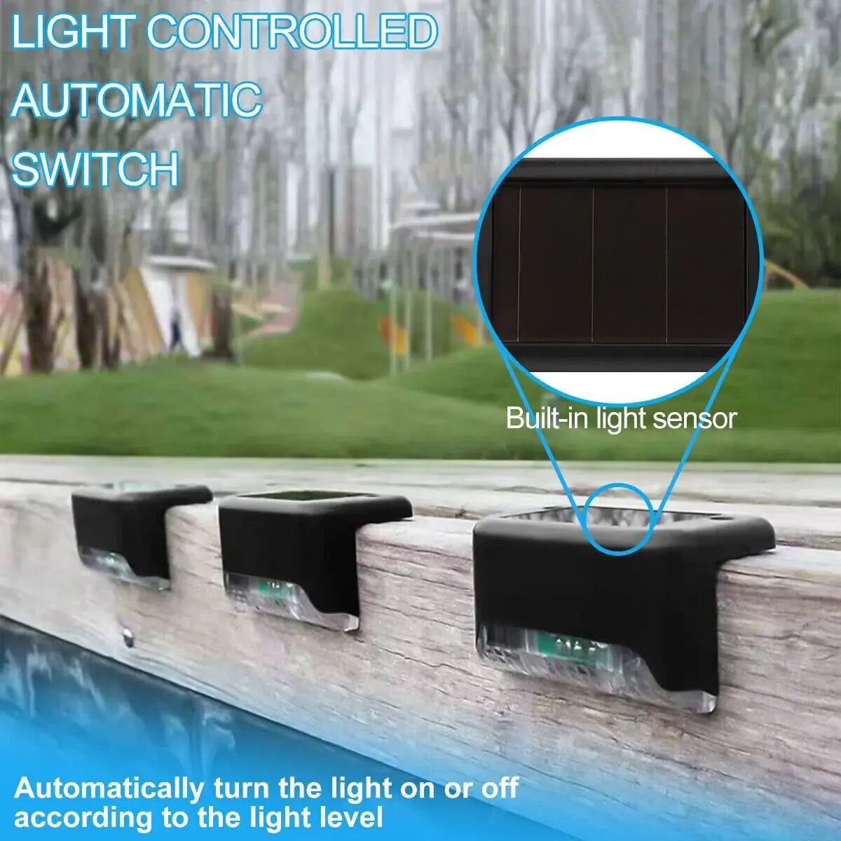 Solar Deck Lights Outdoor Waterproof Electronic Worldwide