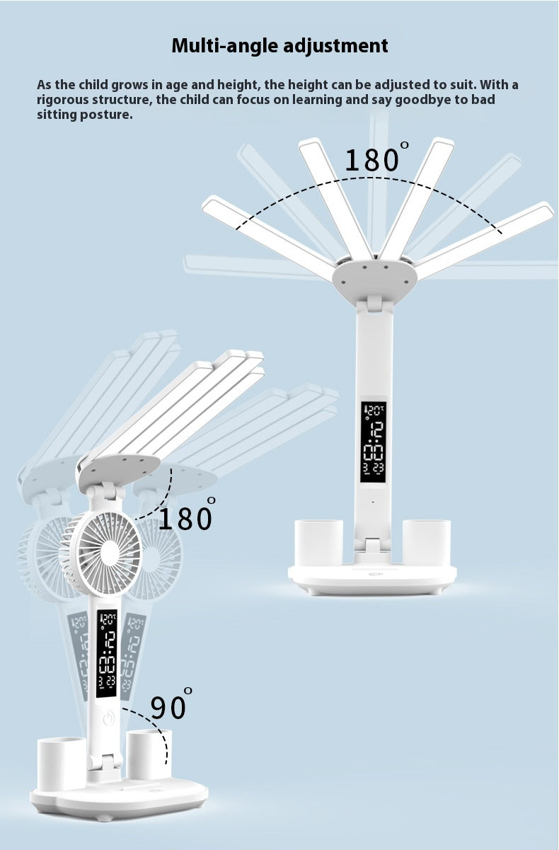 3in1 Multifunction Table Lamp LED Four-headed Folding