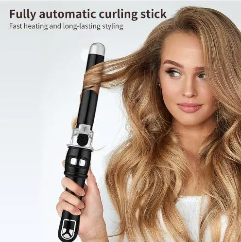 LCD Temperature Controlled Automatic Hair Curler Electronic Worldwide