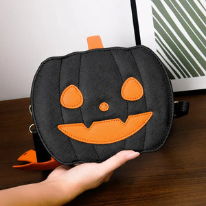 2023 Halloween Bags Funny Pumpkin Cartoon Shoulder Crossbody Bag With Bat Personalized Creative Female Bag Electronic Worldwide