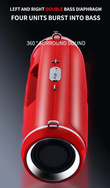 Bluetooth 5.1 Speaker Wireless Waterproof Outdoor Stereo LOUD Bass USB/TF Strap Electronic Worldwide