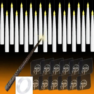 20LED Floating Candles With Candle Sticks Electronic Worldwide