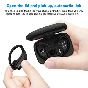 Bluetooth Headset TWS 5.0 Wireless Earphones Earbuds Headphones Stereo Ear Hook Electronic Worldwide