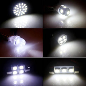 28pcs Car Interior White Combo LED Map Dome Door Trunk License Plate Light Bulbs Electronic Worldwide