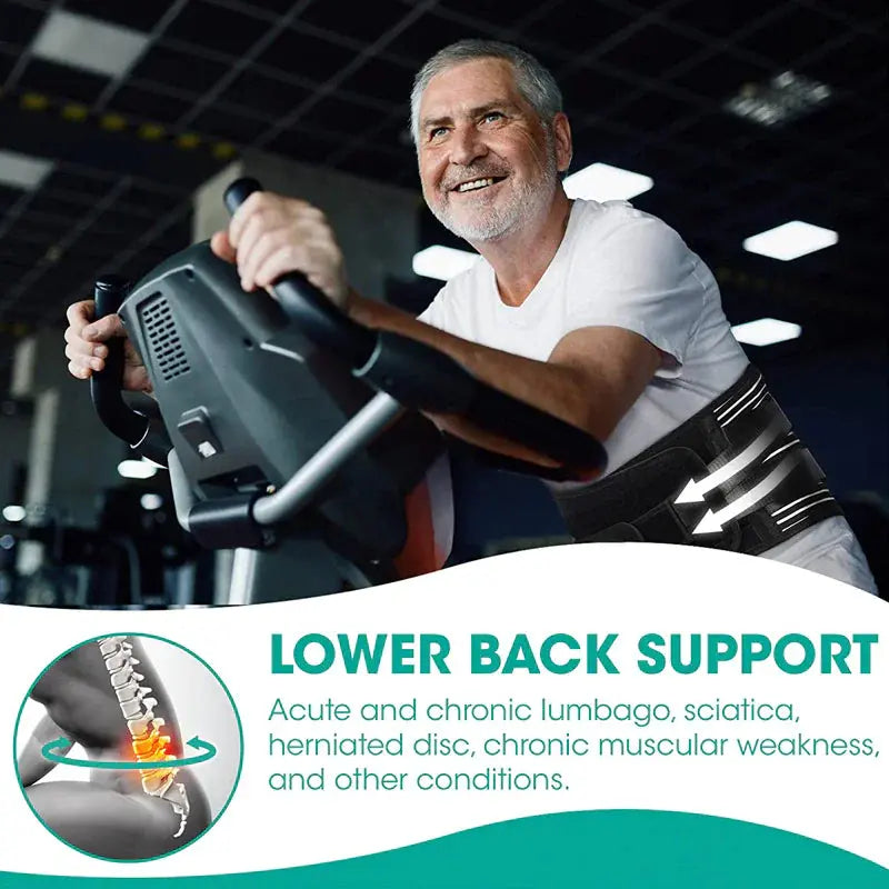 Adjustable Lower Back Brace Lumbar Support Electronic Worldwide