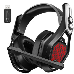 Mpow Iron Pro Wireless Gaming Headset USB/3.5mm Headphone with Noise Canceling Mic 3D Surround 20h Playback for PS5 PS4 PC Gamer - Electronic Worldwide