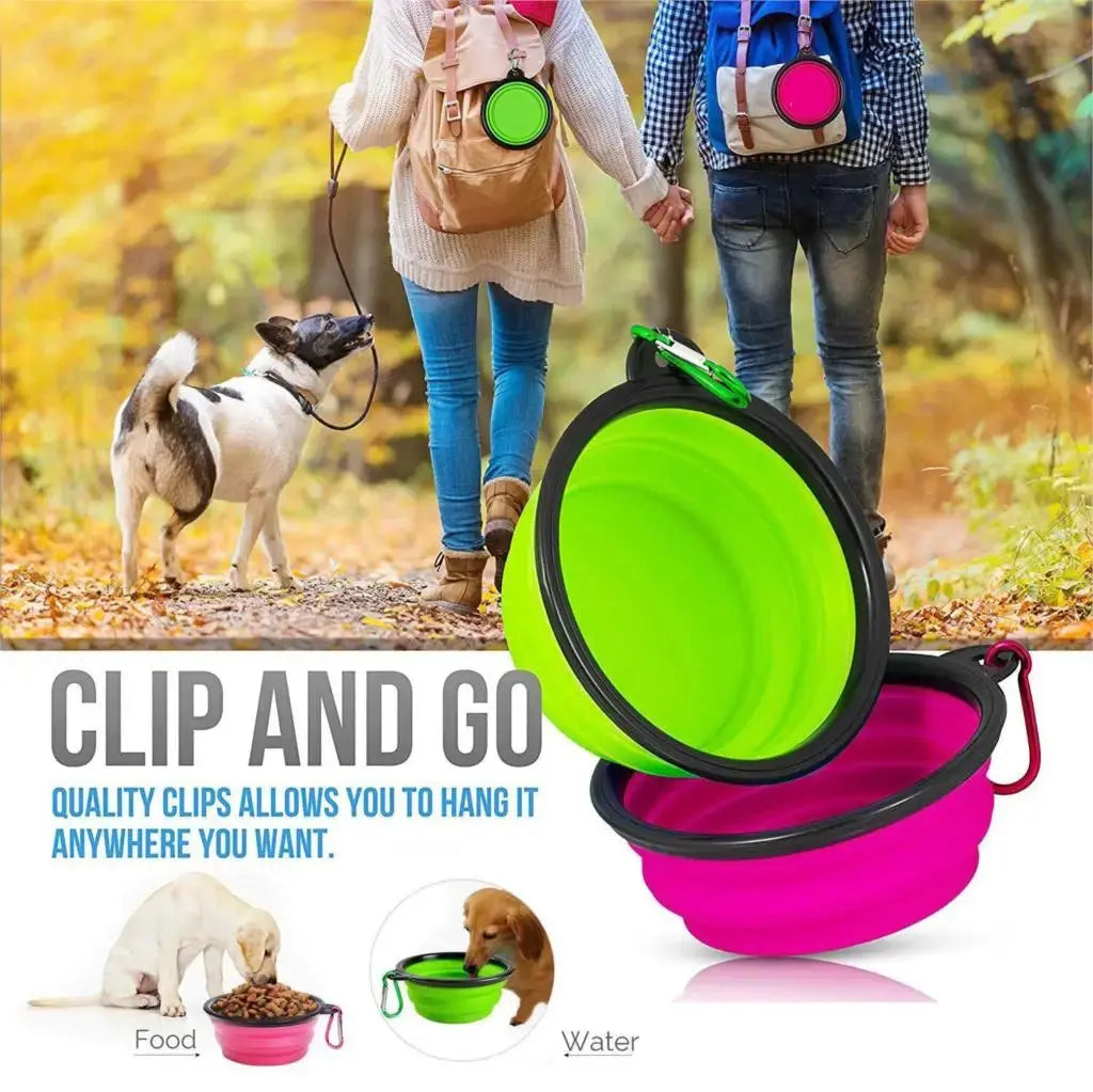 Portable Travel Bowl For Dog Feeder Electronic Worldwide