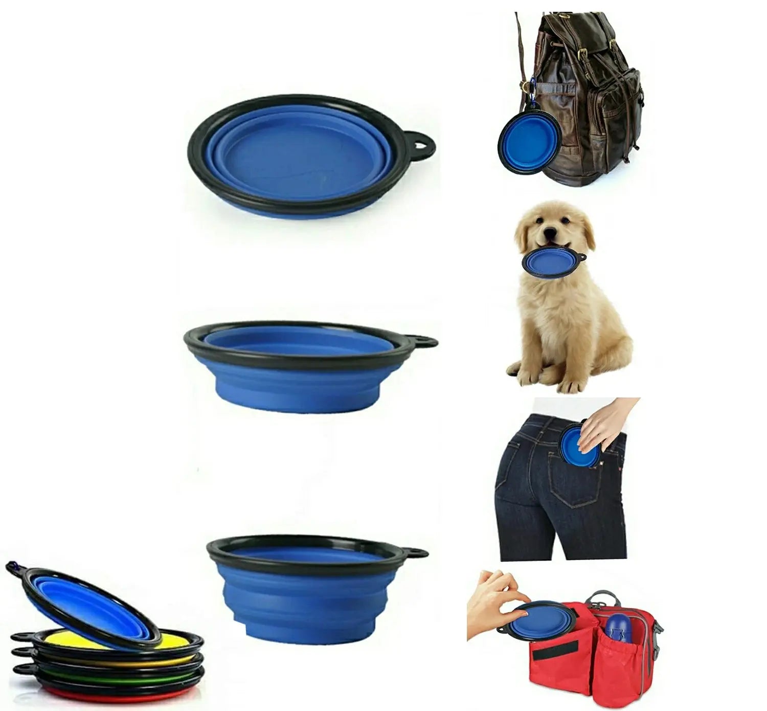 Portable Travel Bowl For Dog Feeder Electronic Worldwide