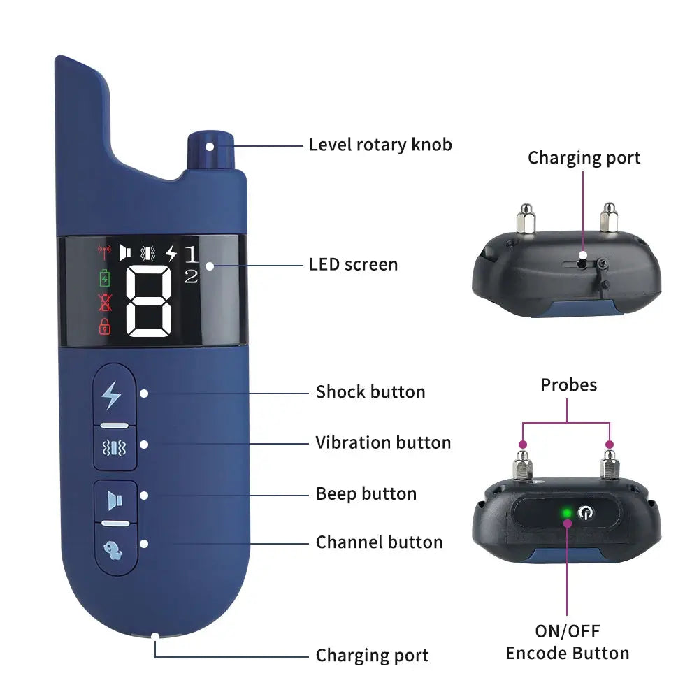 Electric Dog Training Collar Light Electronic Worldwide