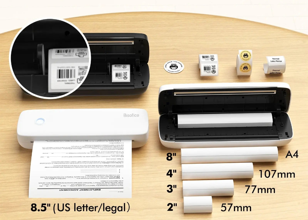 A4 Portable Thermal Transfer Printer Wireless