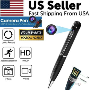 Hidden Cam Pocket Pen Camera 1080P HD Electronic Worldwide