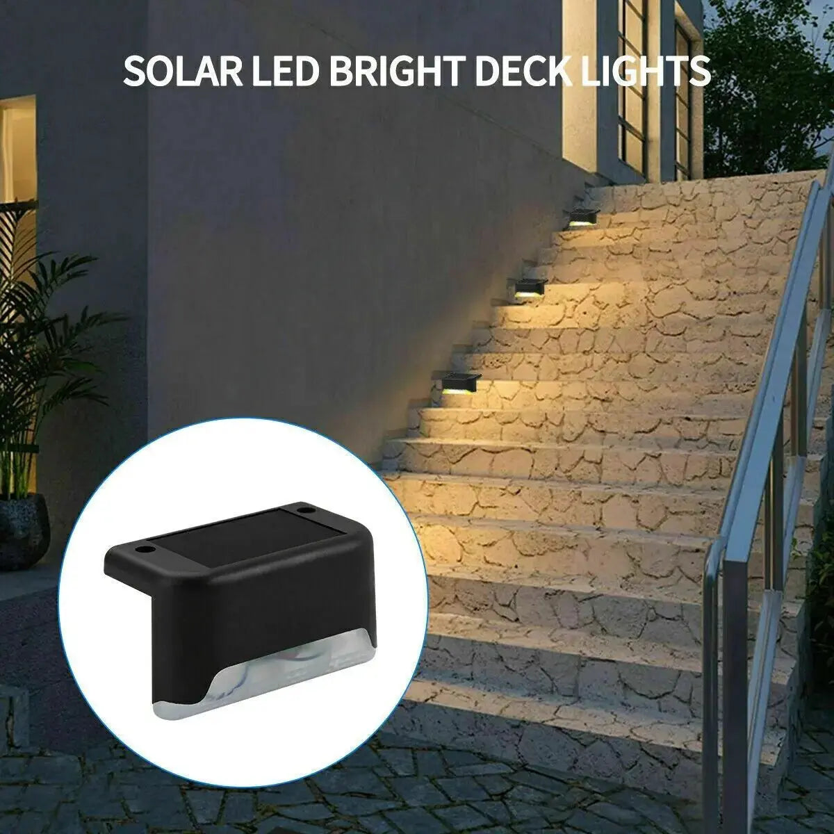 Solar Deck Lights Outdoor Waterproof Electronic Worldwide