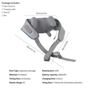 Wireless neck and shoulder massage Electronic Worldwide