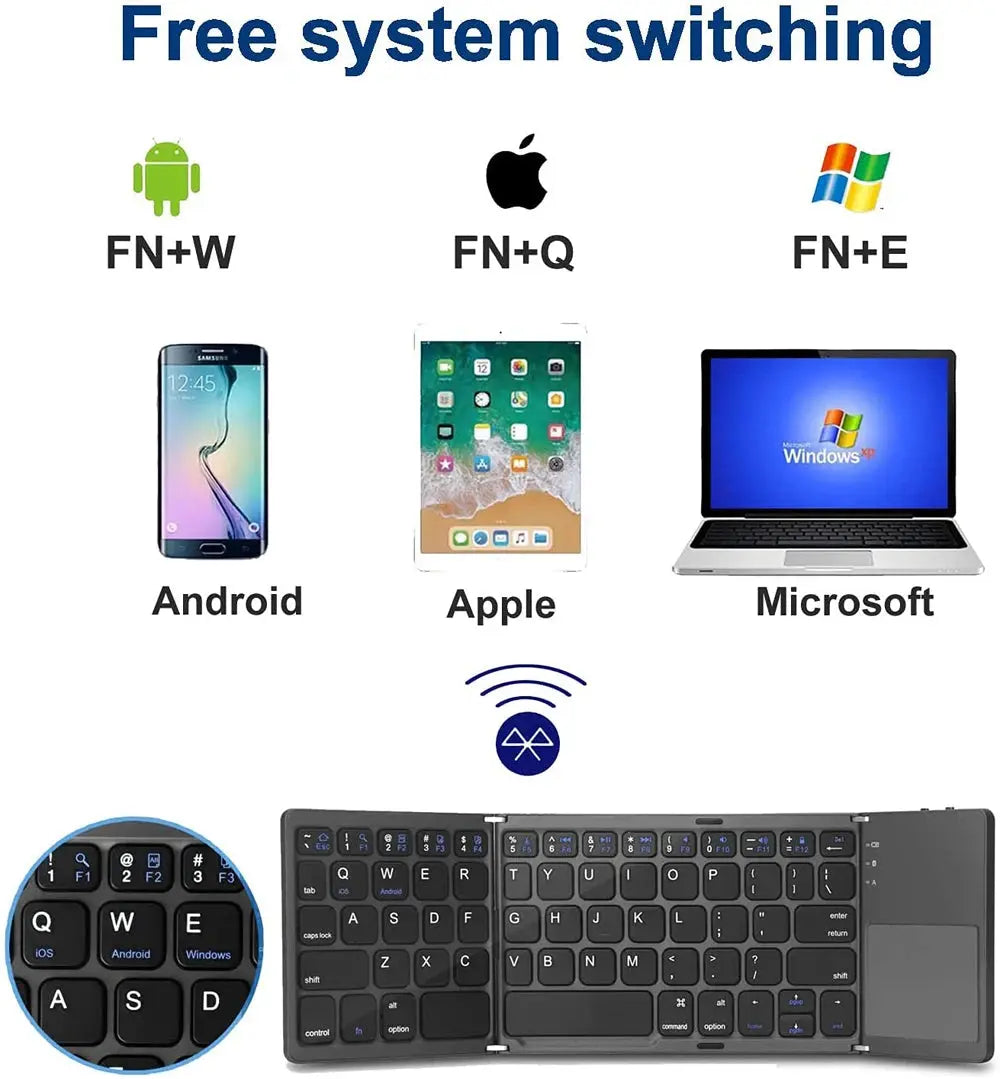 Keyboard Wireless Foldable Electronic Worldwide