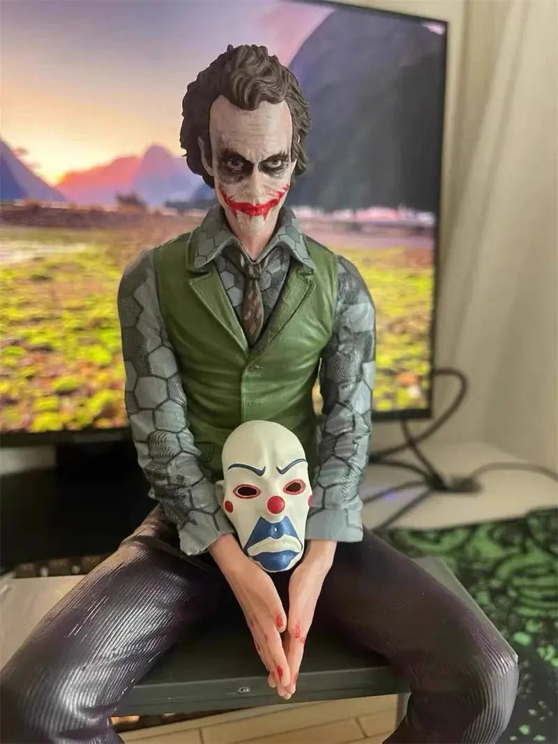 Movie Joker Heath Ledger Clown Sitting Doll Electronic Worldwide