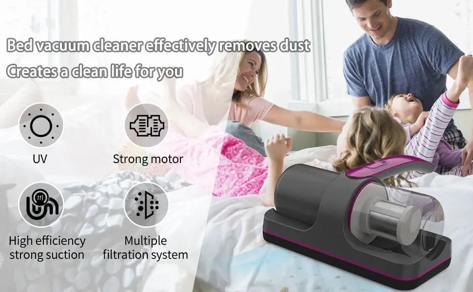 Vacuum Cleaner Cordless Handheld UV-C Bed Dust Electronic Worldwide