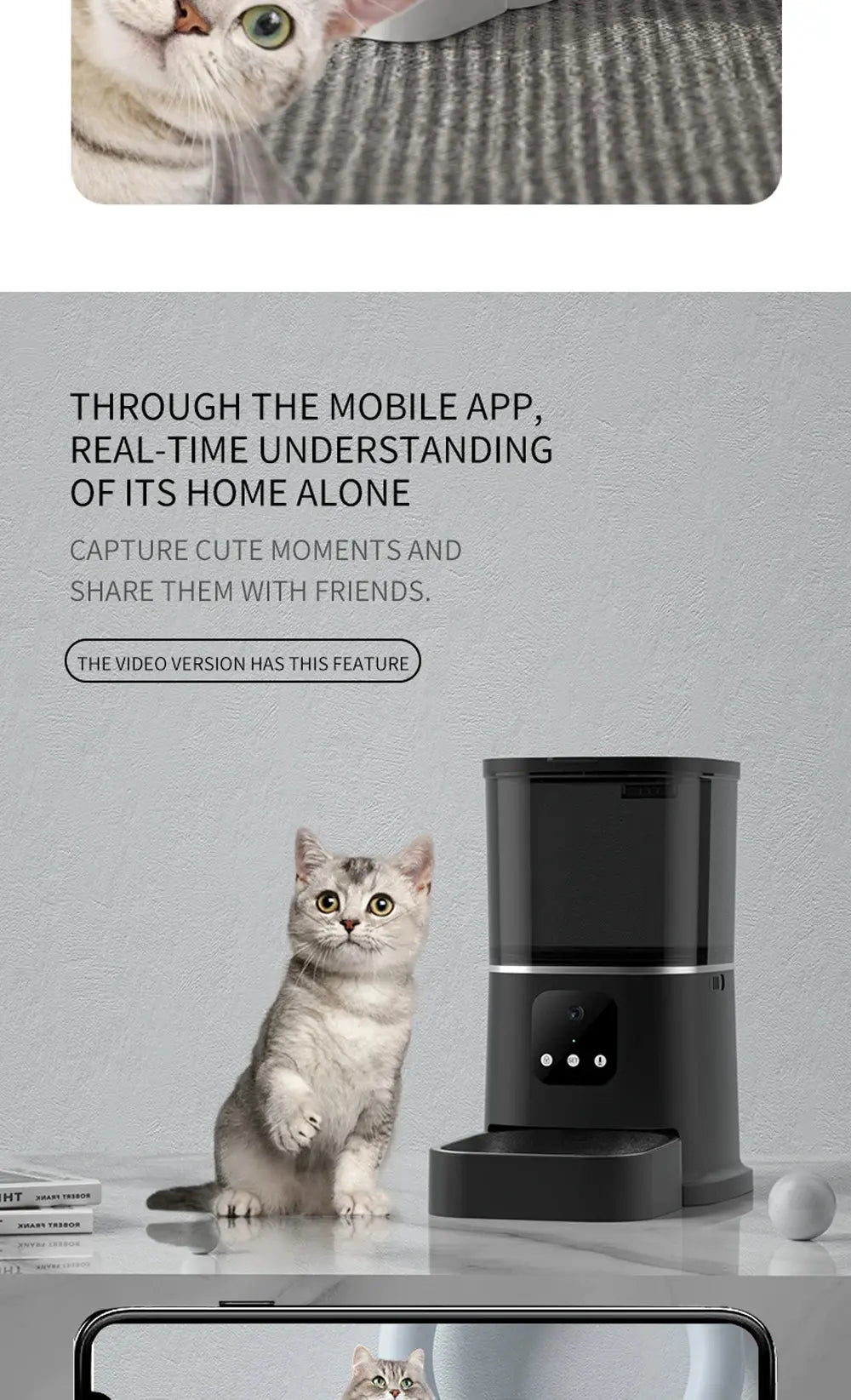 Automatic Cat Feeder Timing with Camera Electronic Worldwide