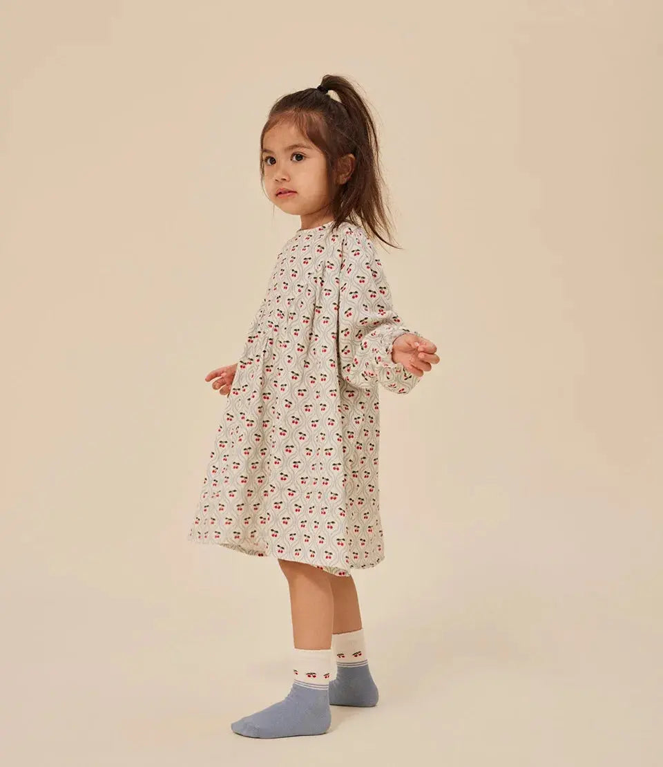 Girls Cherry Dresses Print Electronic Worldwide