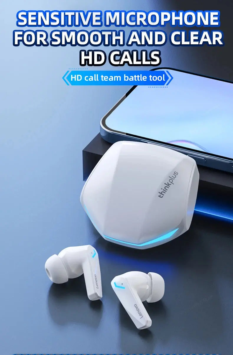 Lenovo GM2 Pro Bluetooth 5.3 Earphones Sports Headset Wireless In-Ear Gaming Low Latency Dual Mode Music Headphones New Electronic Worldwide