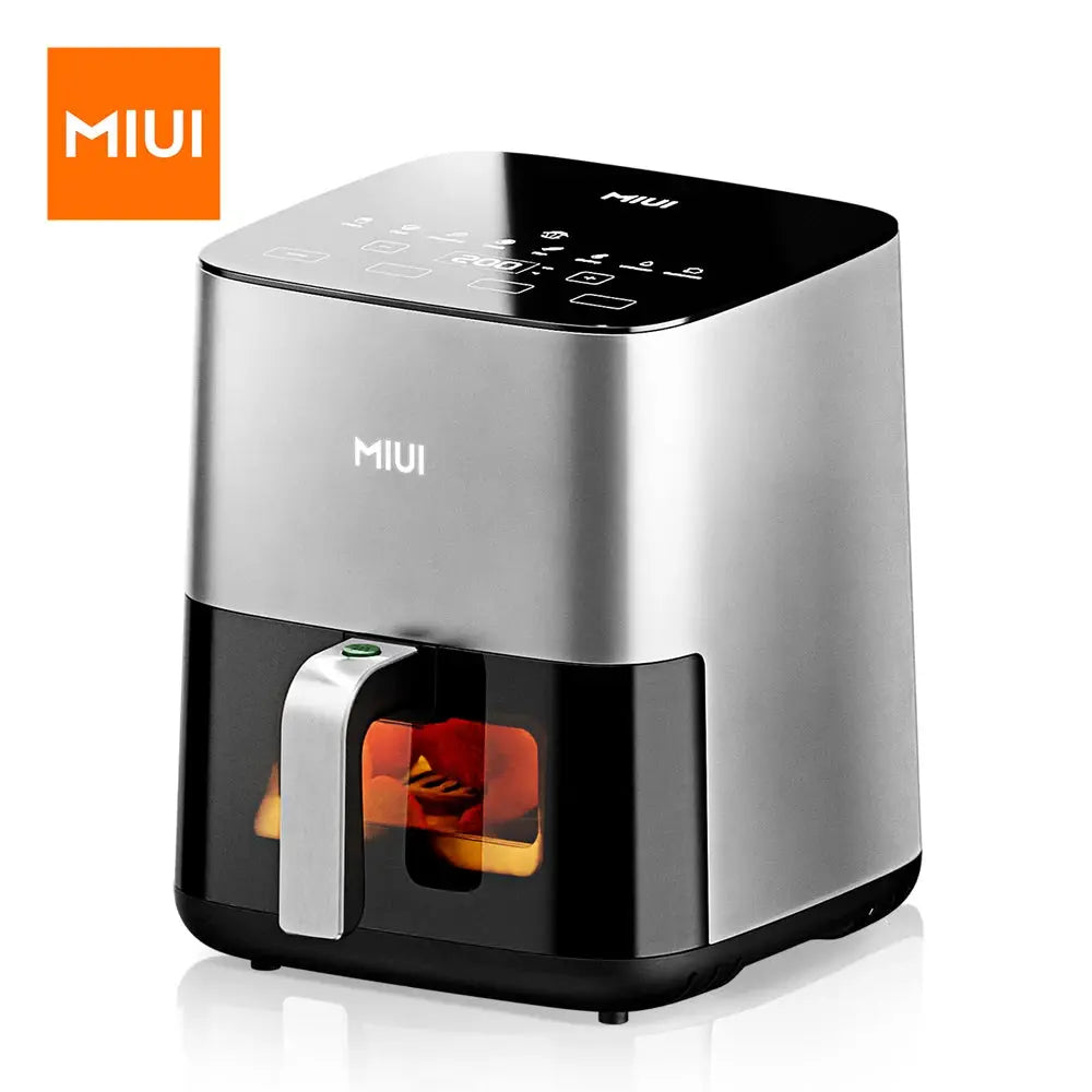 MIUI 5L Air Fryer, Electric Hot fryer Oven Oilless Cooker with Touch Control & Nonstick Basket & Visible Window, Family Size Electronic Worldwide