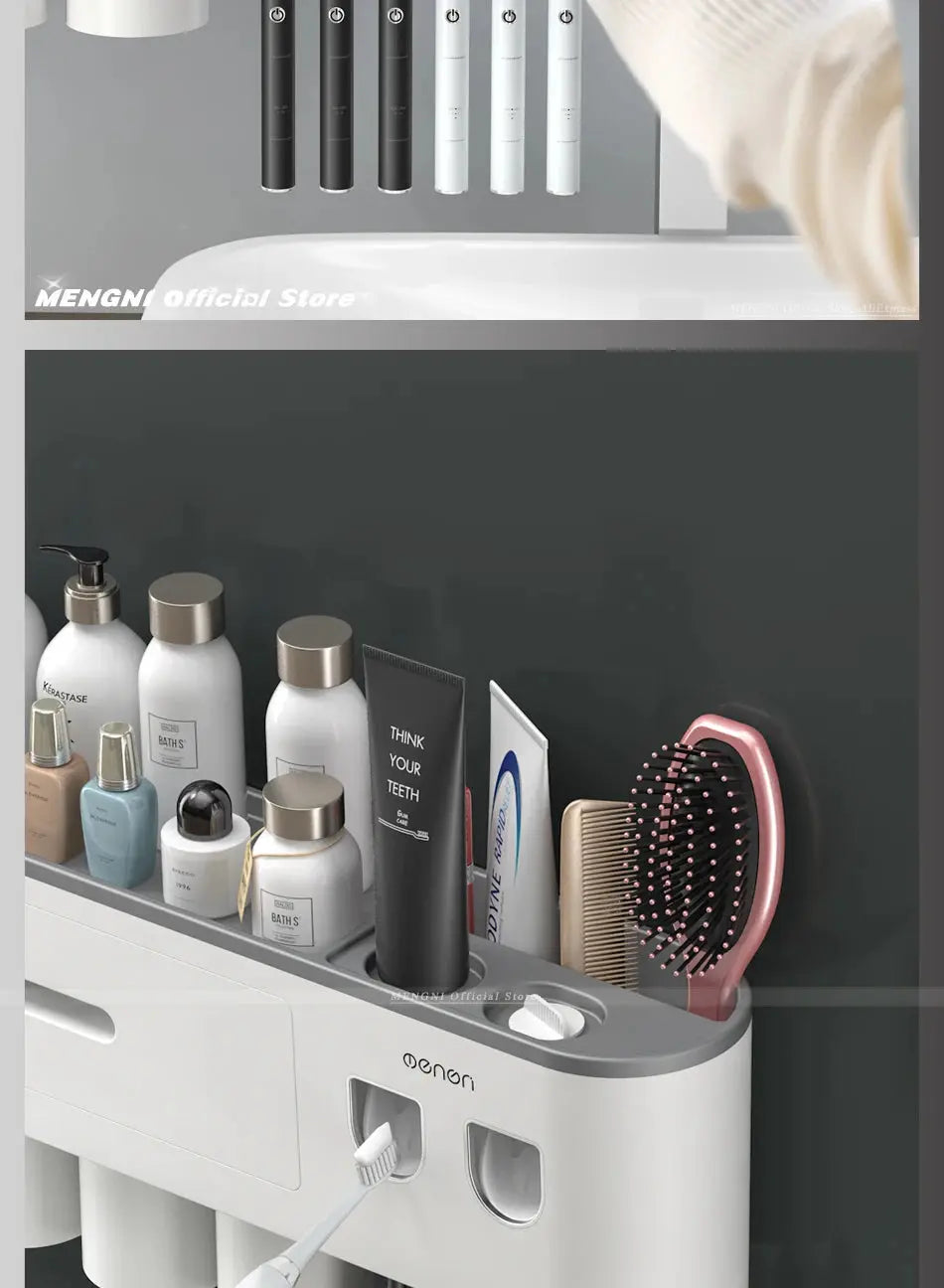 Magnetic Adsorption Toothbrush Holder Wall Electronic Worldwide