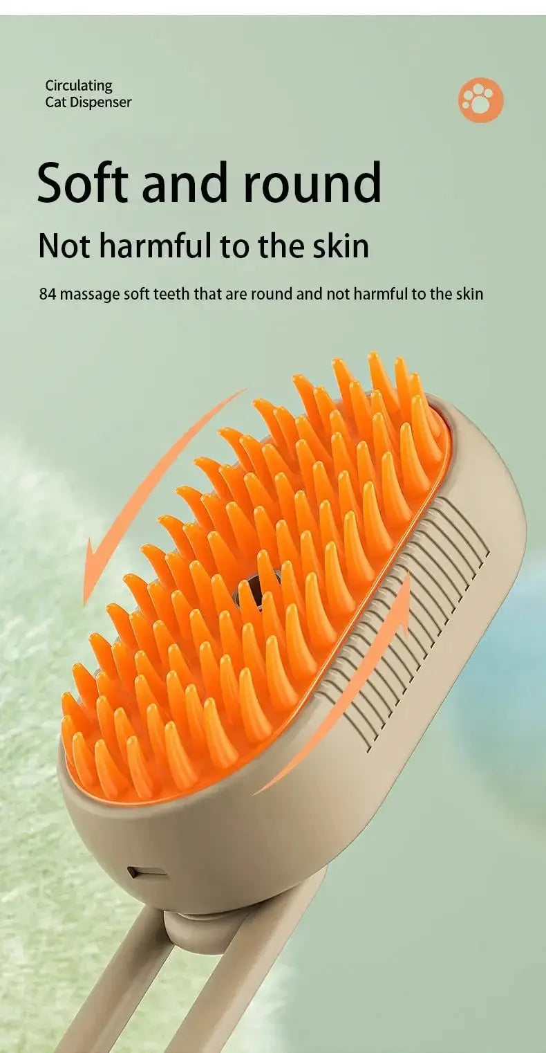 Pet Spray Massage Brush One Button Electronic Worldwide