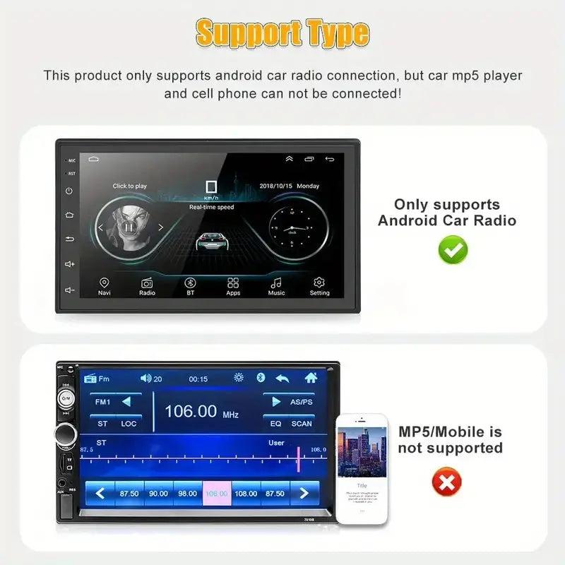 Car Android Navigator USB HD Driving Recorder Media Comes with ADAS Driving Assistance Function Car Electronic Worldwide