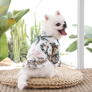 Pet Summer Cotton Shirts Hawaii Style Electronic Worldwide