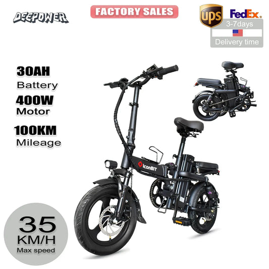 Folding Electric Bicycle City Commuter Electric Bike Urban Ebike Electronic Worldwide